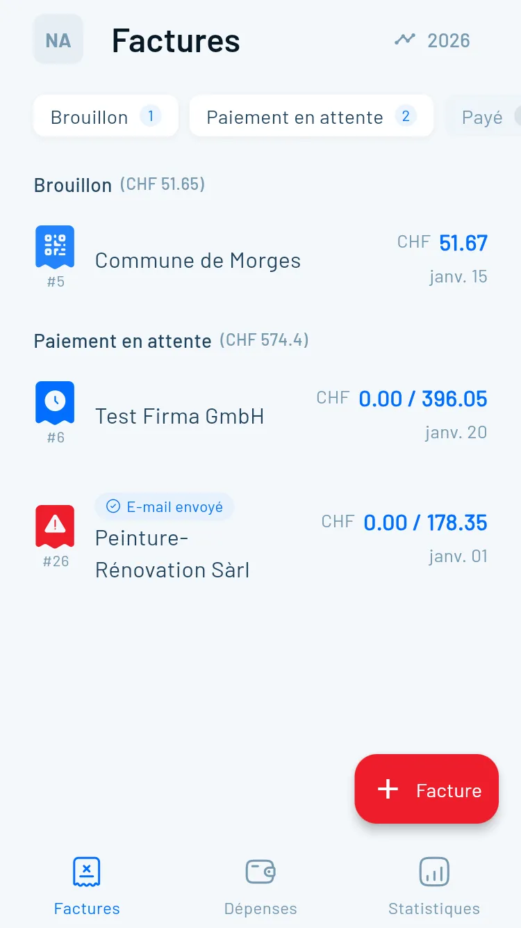 Personnalisation factures Magic Heidi