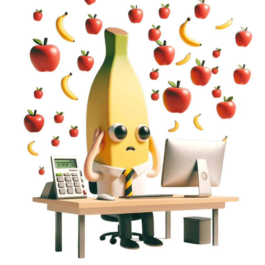DALL_E_2024-01-03_12.02.11_-_Create_a_simplified_and_humorous_3D_illustration_for_the_section__Why_Banana.ch_Accounting_Might_Have_You_Seeing_Apples.__Visualize_a_person_sitting_a-removebg.png
